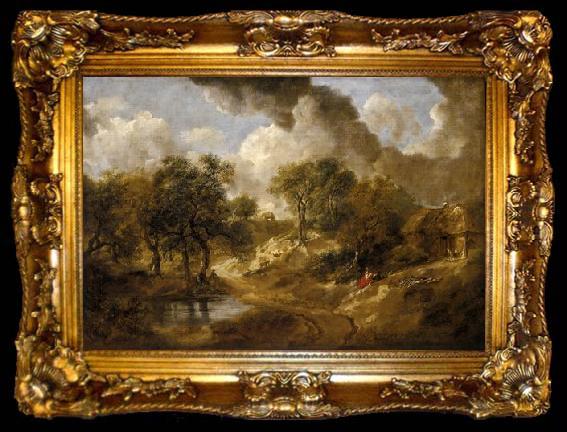 framed  GAINSBOROUGH, Thomas Landschaft in Suffolk, ta009-2